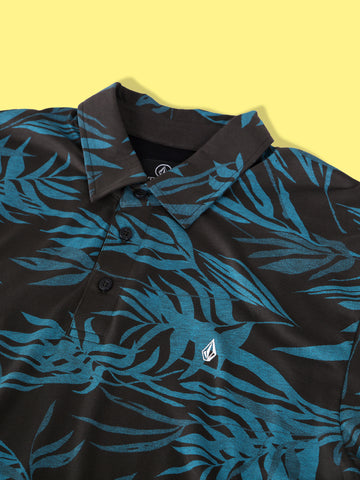 Bleeding Leaf Polo - Vintage Black