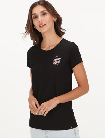 Volcom Just A Trim Short Sleeve Top - Black