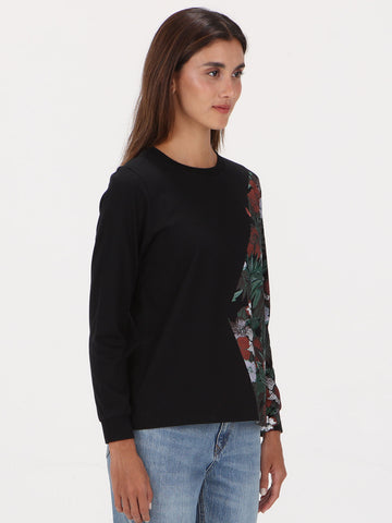 Volcom Half Stoned Long Sleeve Top - Black