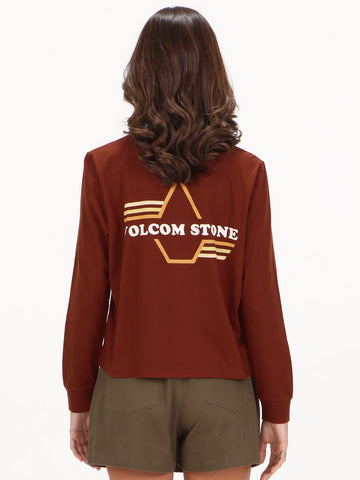 Volcom Staccastone Long Sleeve Top - Brick