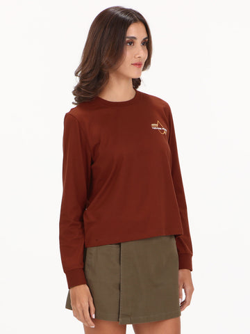 Volcom Staccastone Long Sleeve Top - Brick