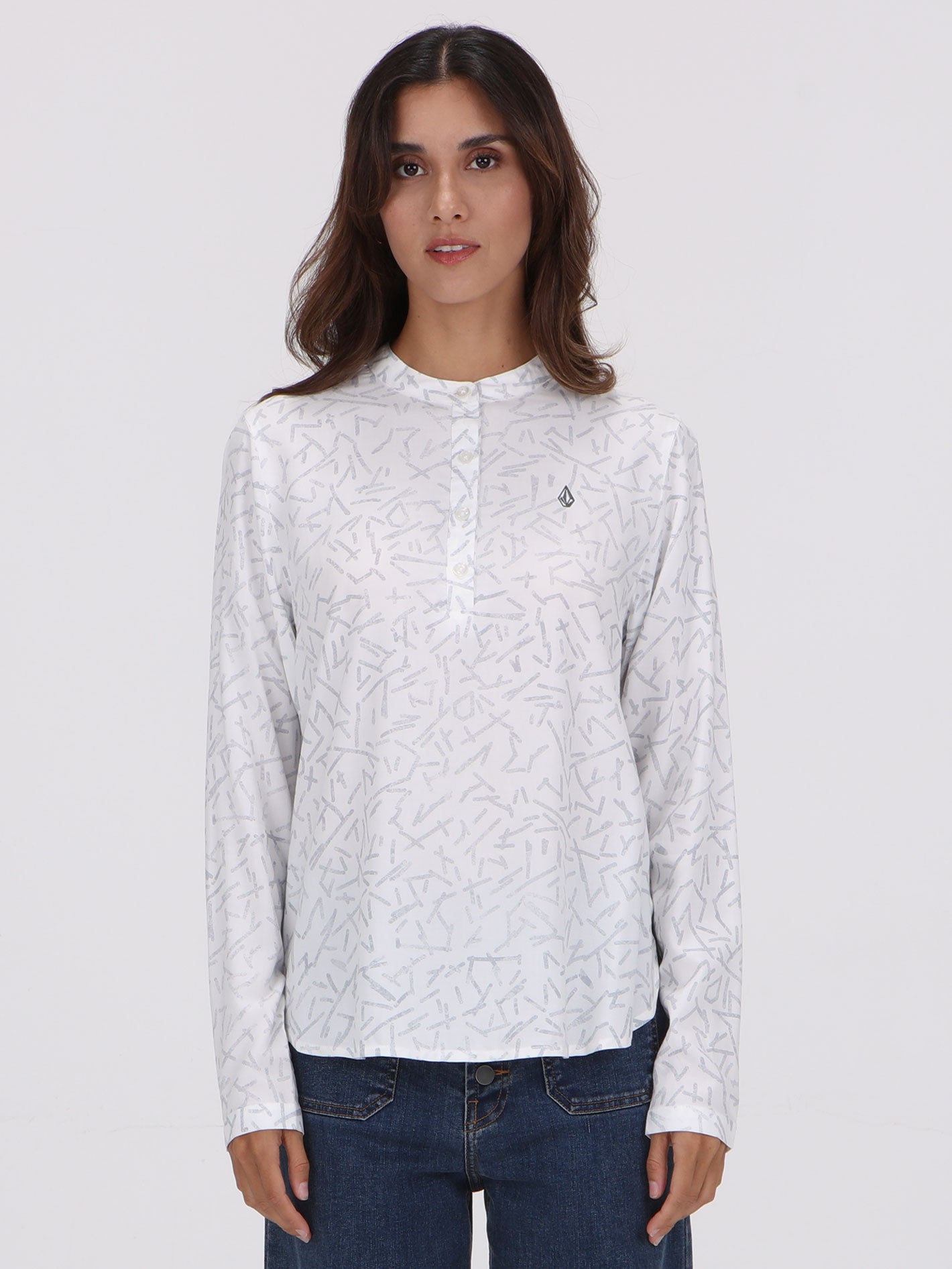 Volcom Gusto Long Sleeve Top - White