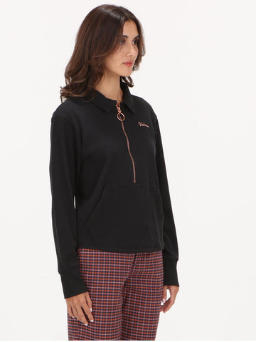 Volcom Dastoned Long Sleeve Top - Black