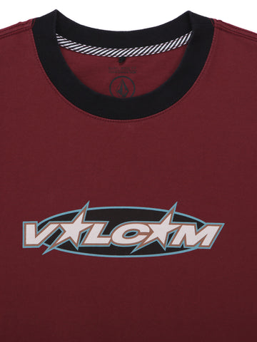 Volcom Starpower Ringer Tee - Merlot