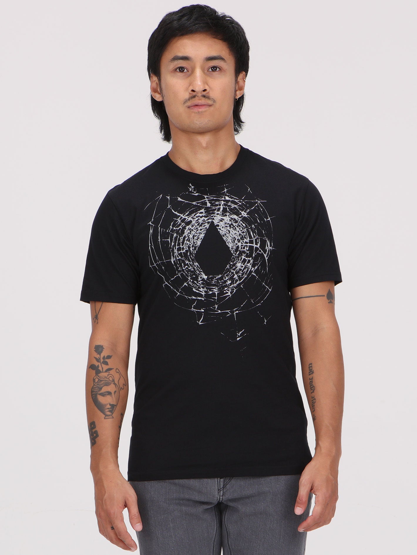 Volcom Cracked Stone Tee - Black