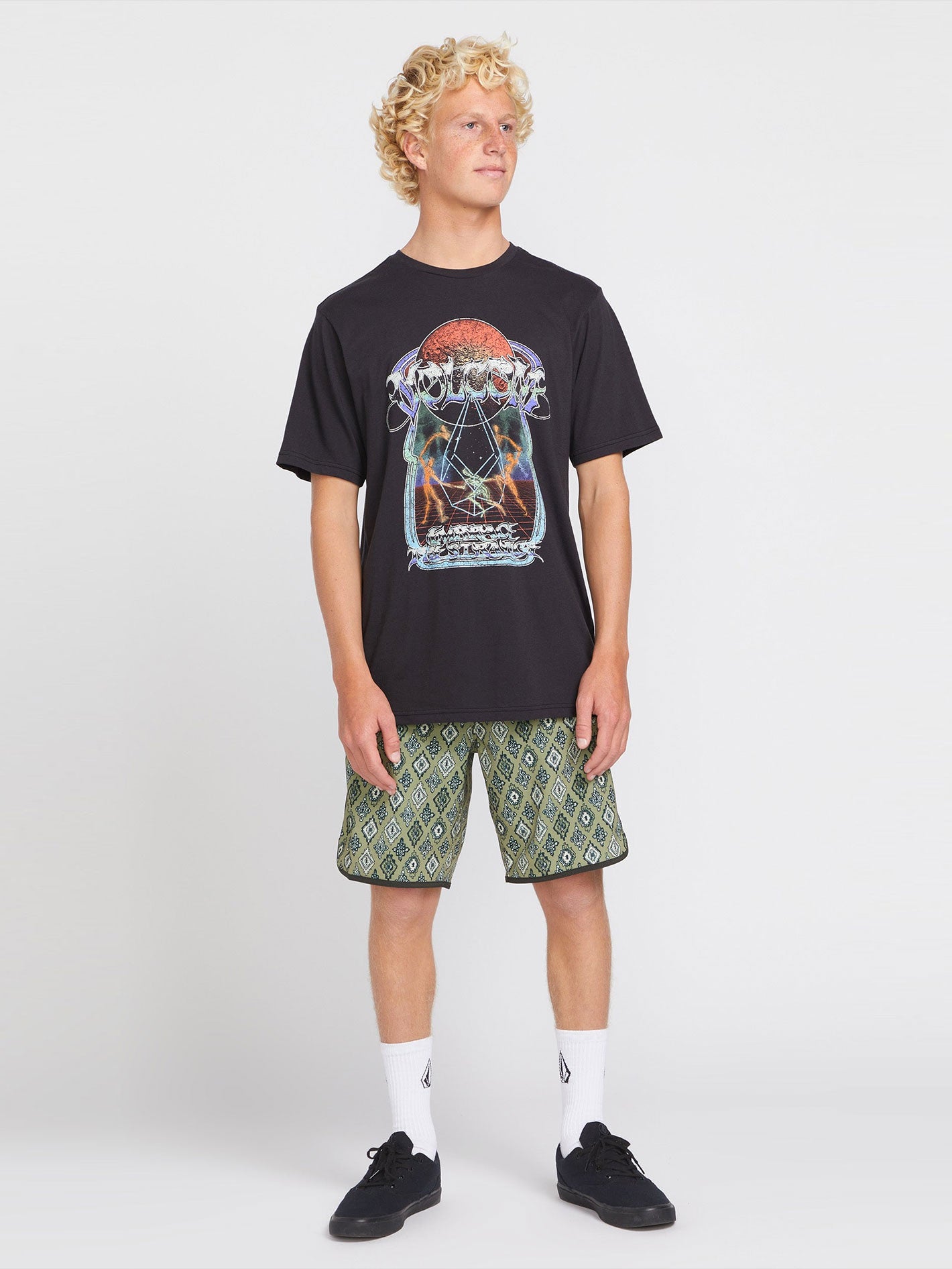 Volcom Mysto Mortal Tee - Washed Black Heather