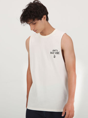 Vibes Tank - Cream