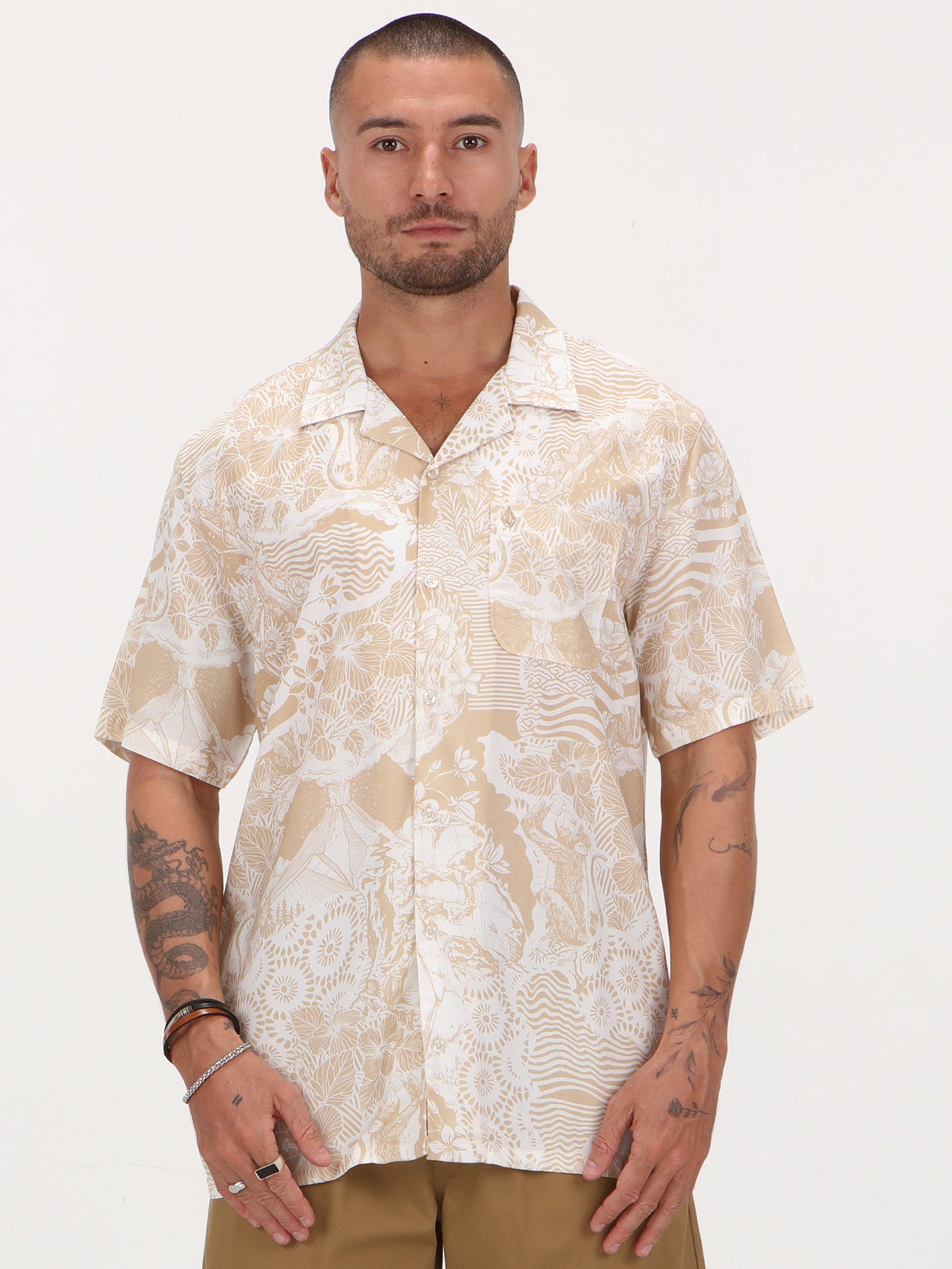 Volcom Bali Collage Tee - Almond