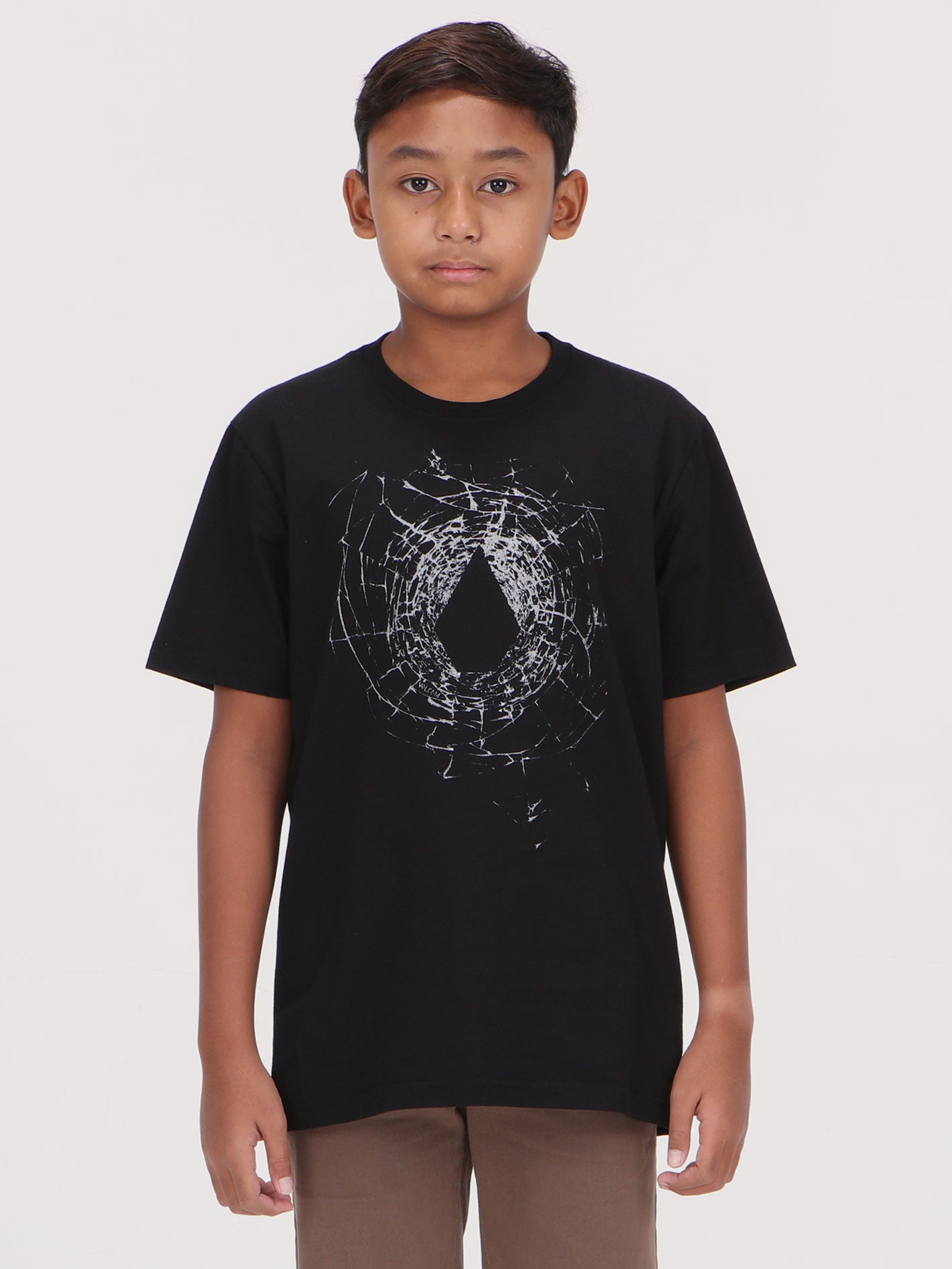 Volcom Big Boys Cracked Stone Tee - Black