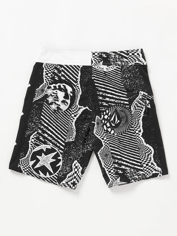 Volcom Big Boys Lido Iconic Mod 16 Boardshort - Black White