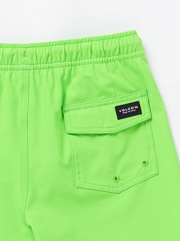 Volcom Big Boys Lido Solid 15 Boardshort - Electric Green