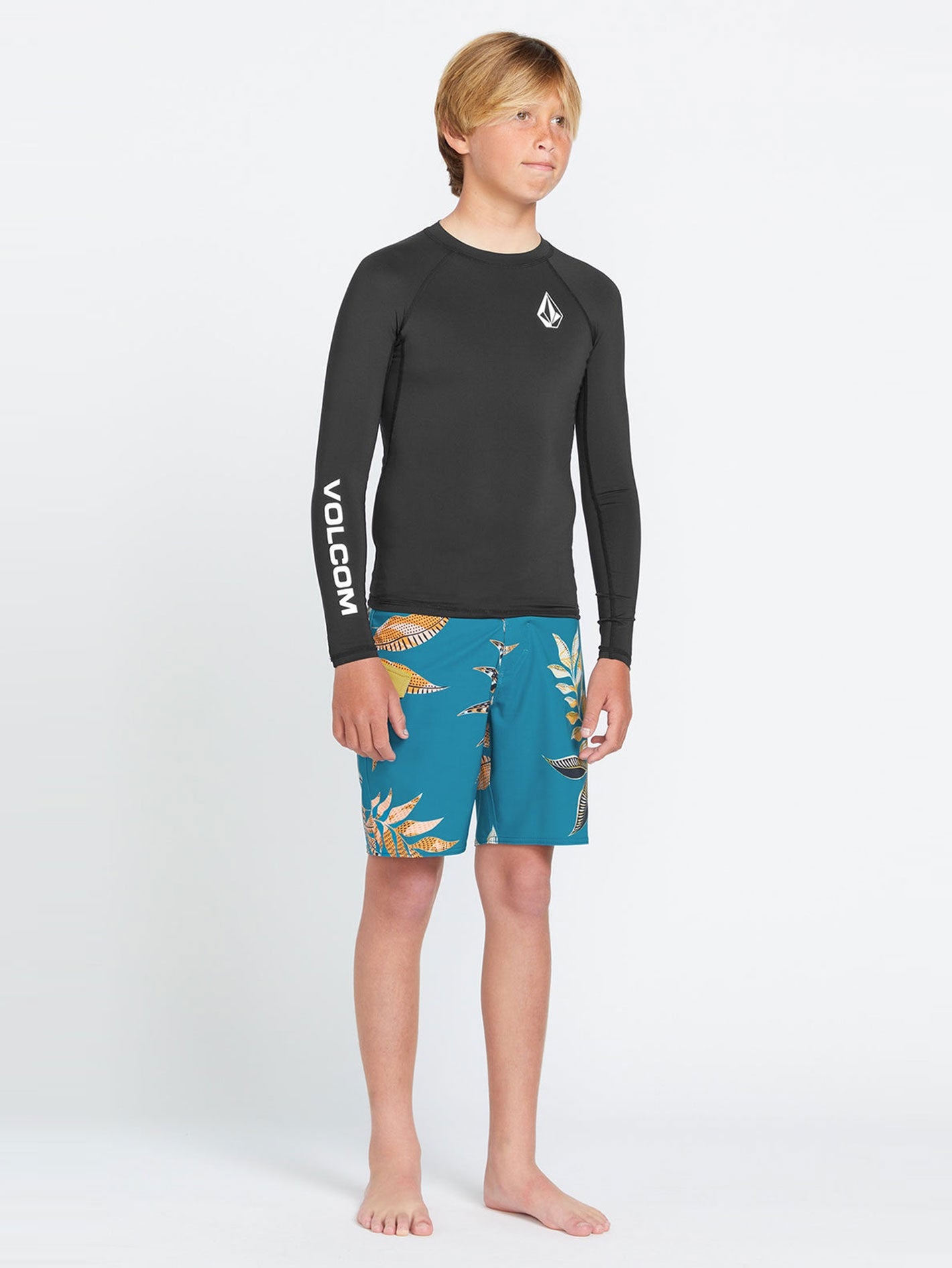 Volcom Big Boys Lido Rashguard - Black