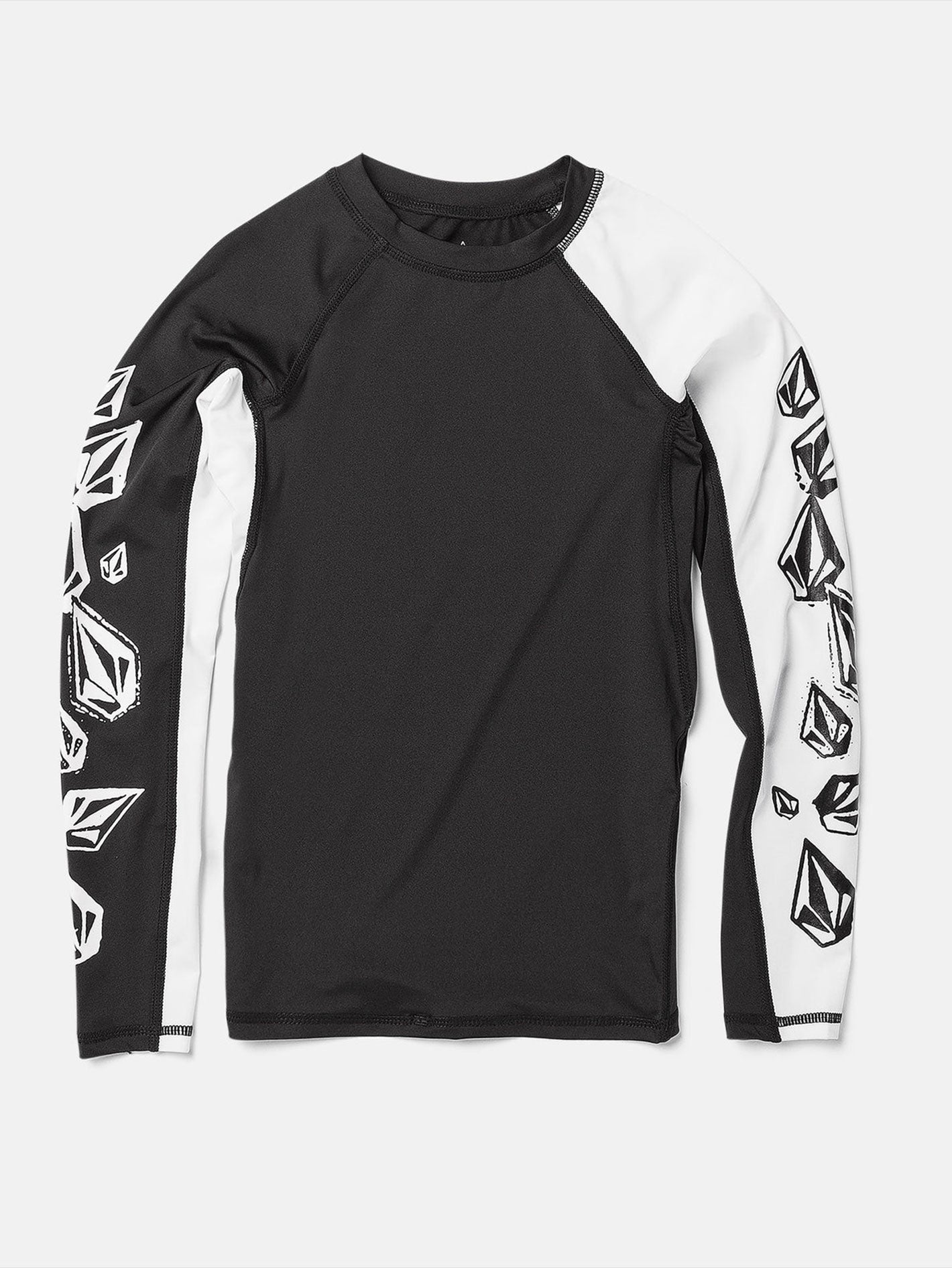 Volcom Big Boys Stone Jester Rashguard - Black White