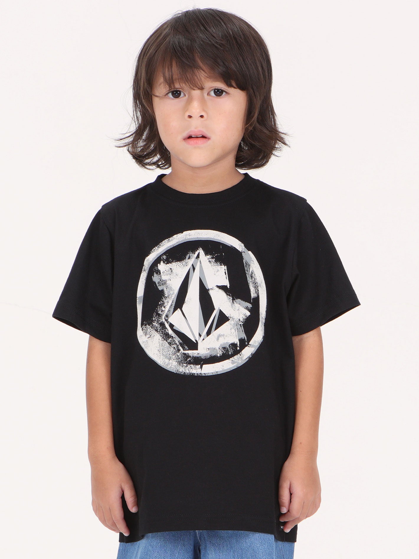 Volcom Little Boys Circlemess Tee - Black