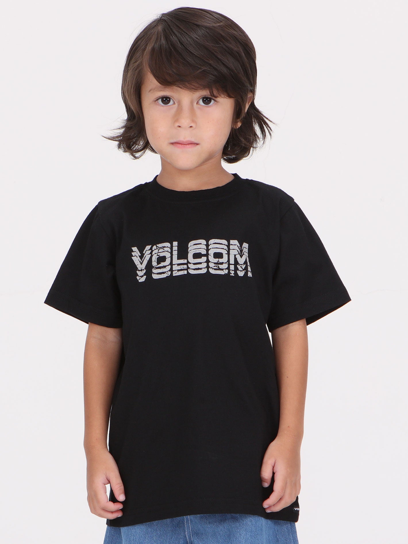 Volcom Little Boys Cement Tee - Black