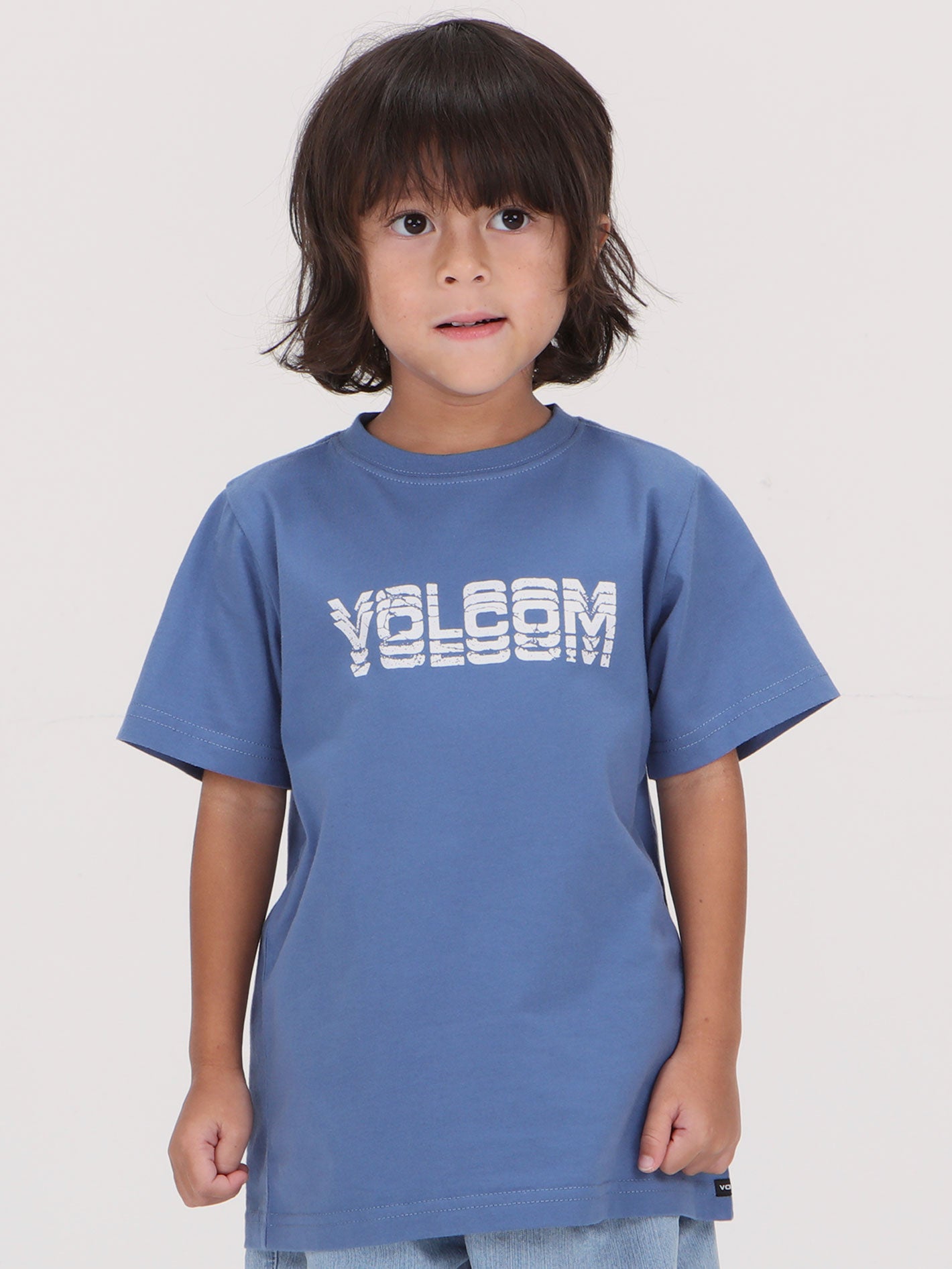 Volcom Little Boys Cement Tee - Blueberry