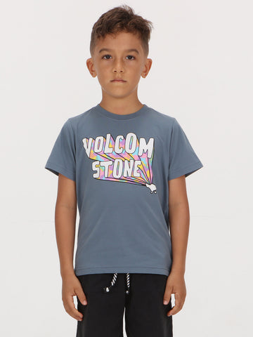 Volcom Little Boys Rainbow Tee - Blue Mirage