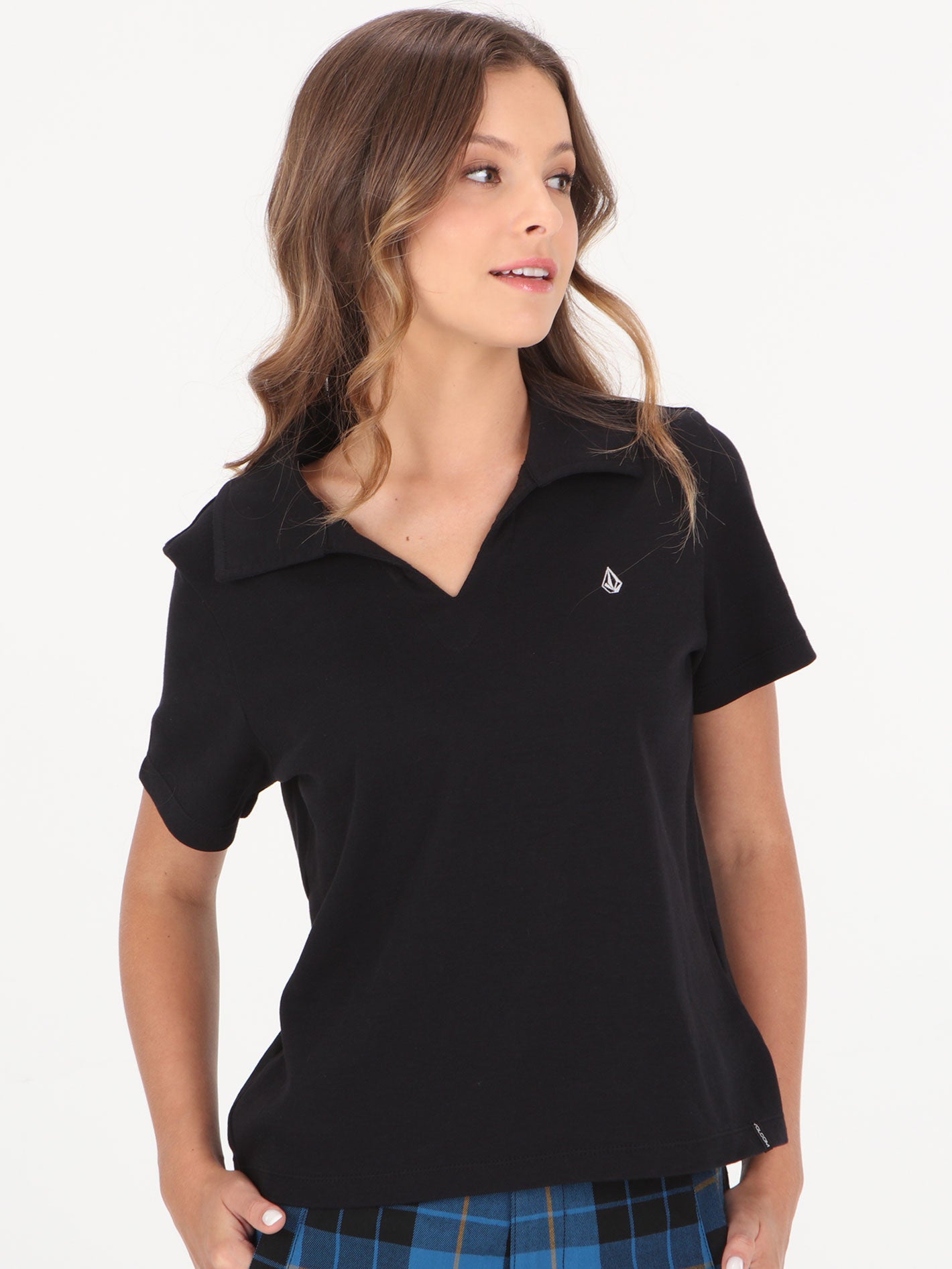 Volcom Aint Polo Top - Black