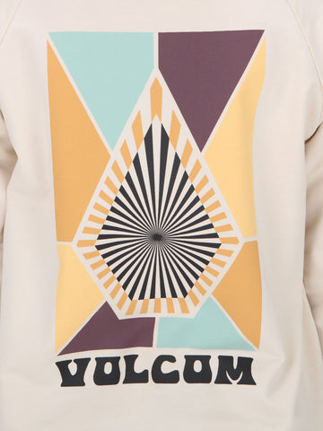 Volcom Stone Magic Boyfriend Crew Long Sleeve Top - Cloud