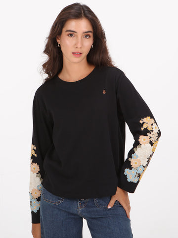 Volcom Blueming Long Sleeve Top - Black