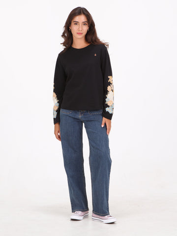 Volcom Blueming Long Sleeve Top - Black