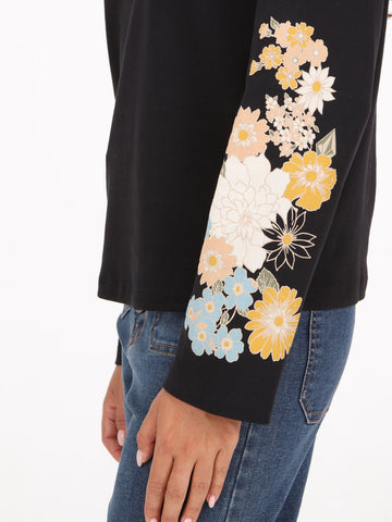 Volcom Blueming Long Sleeve Top - Black