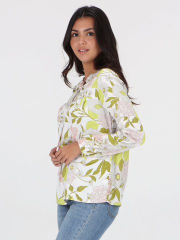 Happy Clouds Long Sleeve Top - Multi