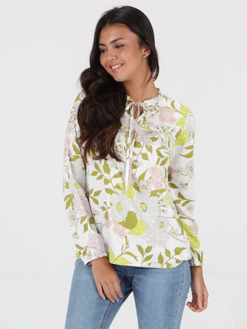 Happy Clouds Long Sleeve Top - Multi