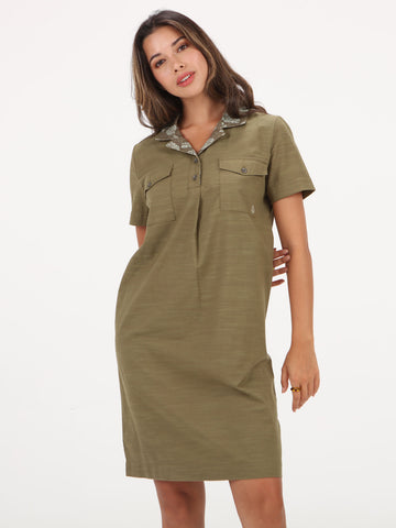 Volcom One Only Dress - Moss