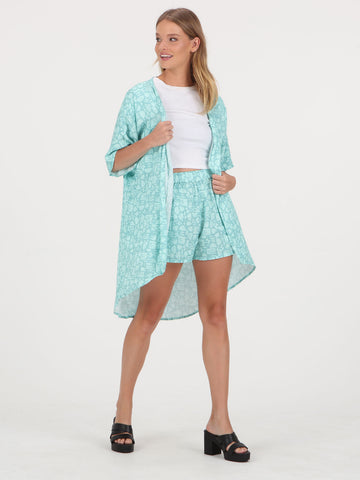 Volcom Pick Me Cover Up - Pale Aqua