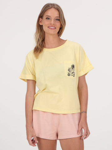 Volcom Vario Womens Tee - Dawn Yellow