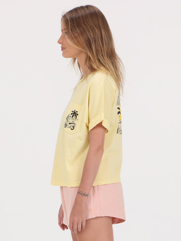 Volcom Vario Womens Tee - Dawn Yellow