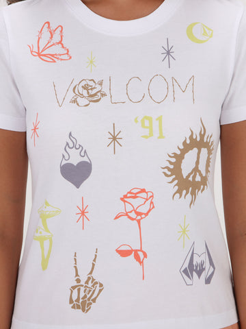 Volcom Have A Clue Tee Tee - White