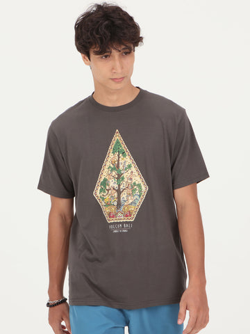 Volcom Tree Of Life Tee - Rinsed Black