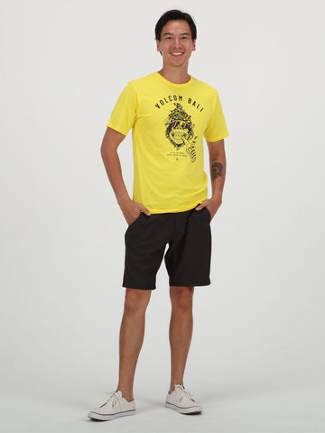  Monkey Drink Tee - Mellow Yellow