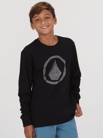 Volcom Big Boys Griffith Long Sleeve Top - Black