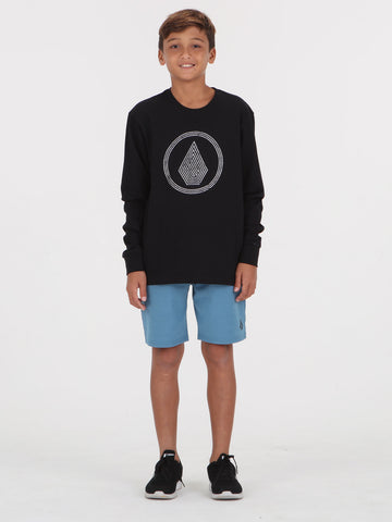 Volcom Big Boys Griffith Long Sleeve Top - Black