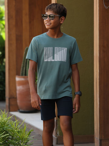 Volcom Big Boys Schatten Tee - Fir Green