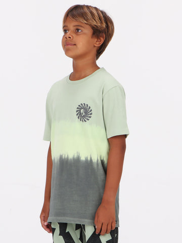 Volcom Big Boys Molcher Dip Dye Tee - Agave