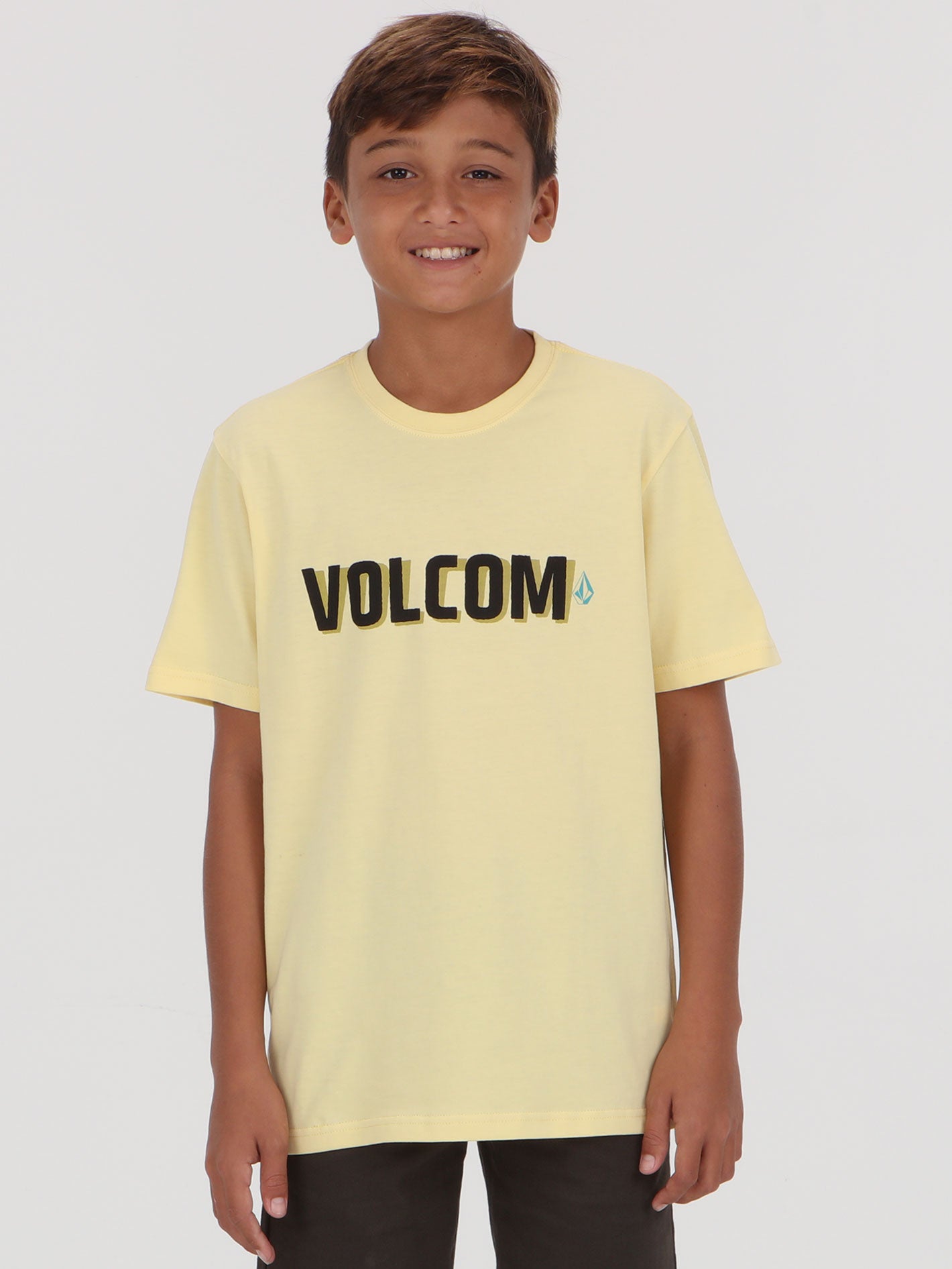 Volcom Big Boys Scharf Tee - Dawn Yellow