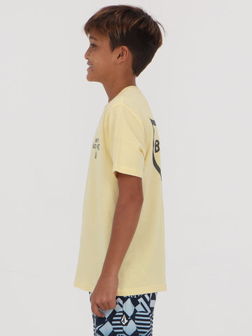 Volcom Big Boys Vibes Tee - Dawn Yellow