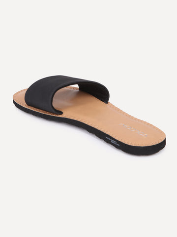 Simple Slide Sandals - Black