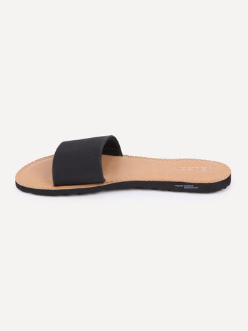 Simple Slide Sandals - Black