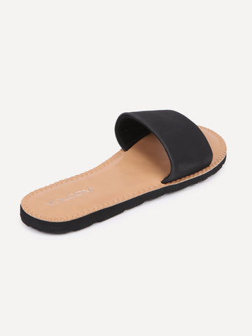 Simple Slide Sandals - Black