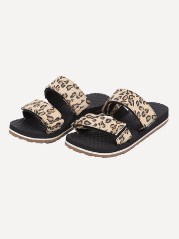 Eco Recliner Slide Sandals - Leopard