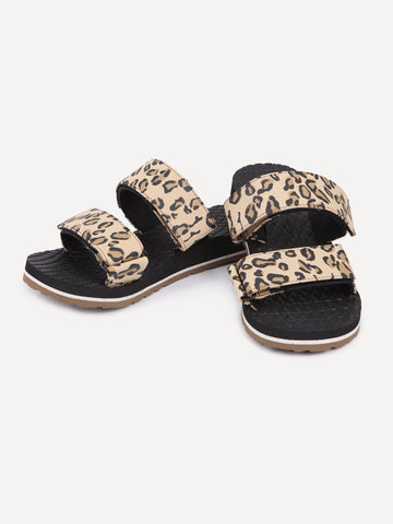 Eco Recliner Slide Sandals - Leopard