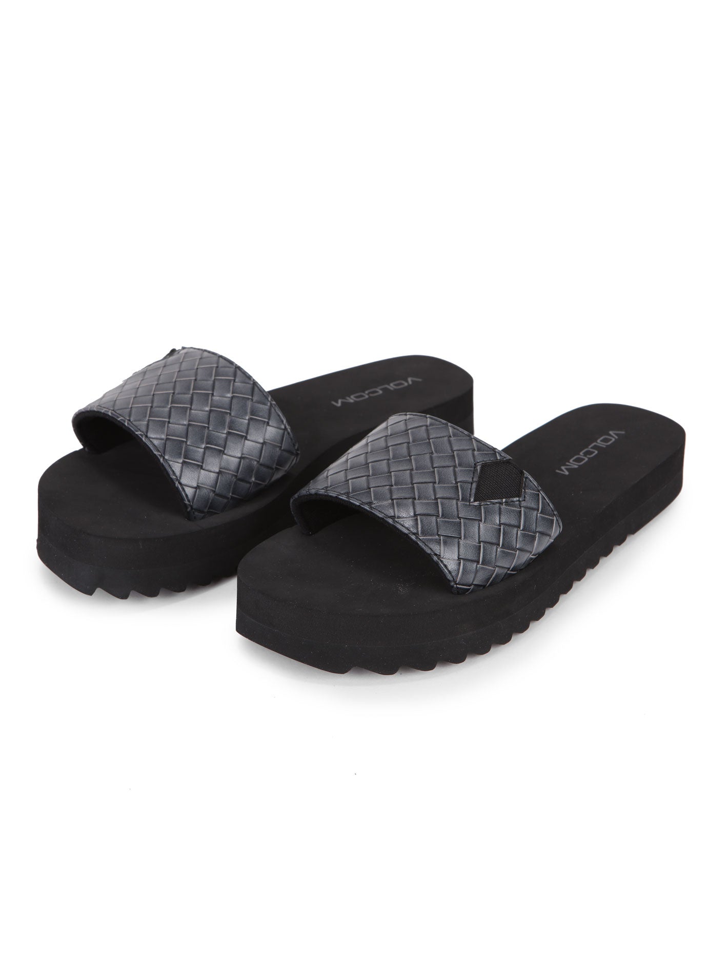 Volcom Not So Simple Slide Sandals - Black