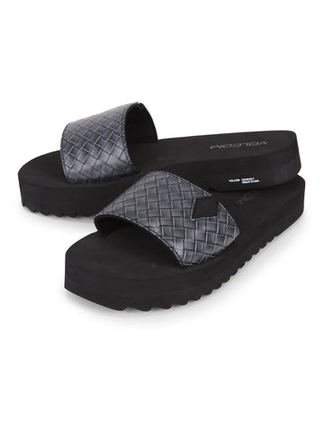 Volcom Not So Simple Slide Sandals - Black