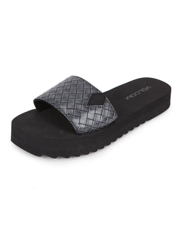 Volcom Not So Simple Slide Sandals - Black