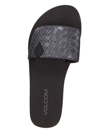 Volcom Not So Simple Slide Sandals - Black